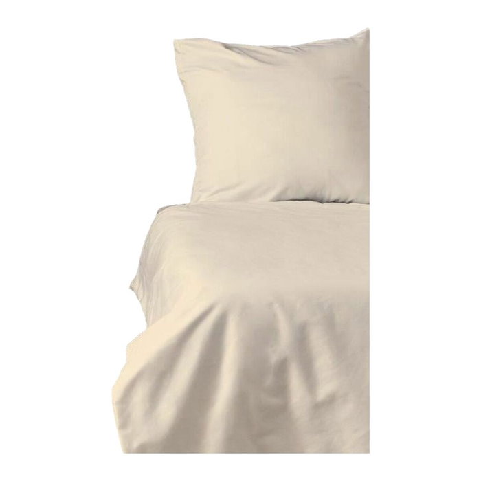 Aucune Juego de Cama 100% Algodón Satén - Crema, 220x240 cm + 2 Fundas de Almohada 60x60 cm Aucune Juego de Cama 100% Algodón Satén - Crema, 220x240 cm + 2 Fundas de Almohada 60x60 cm