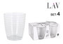 LAV Set de 4 Vasos Apollon Best Offer 340 cc