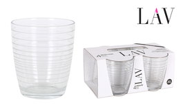 Lav Set 4 Vasos 340 cc Apollon Best Offer (12 Cajas)