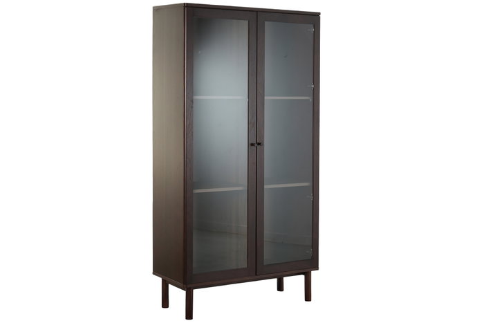 DKD Home Decor Vitrina Kith Moderno Cristal y MDF 40 x 183 x 100 cm DKD Home Decor Vitrina Kith Moderno Cristal y MDF 40 x 183 x 100 cm