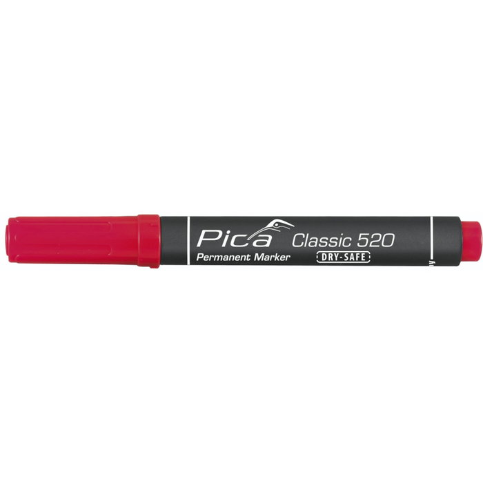 Pica Marcador Permanente Punta Redonda 1-4mm Rojo Pica Marcador Permanente Punta Redonda 1-4mm Rojo
