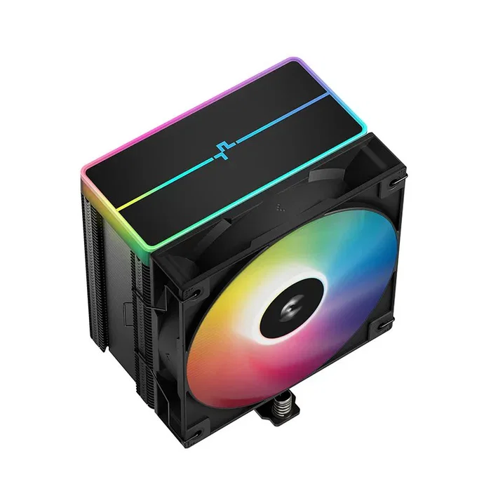 DeepCool AG500 BK ARGB V2 - Refrigerador de CPU, Ventilador 120 mm Negro, 5 Tubos de Calor, Compatible con AM5/AM4/LGA1700/LGA1200