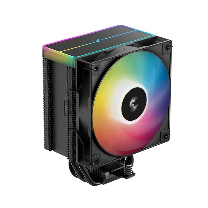 DeepCool AG500 BK ARGB V2 - Refrigerador de CPU, Ventilador 120 mm Negro, 5 Tubos de Calor, Compatible con AM5/AM4/LGA1700/LGA1200