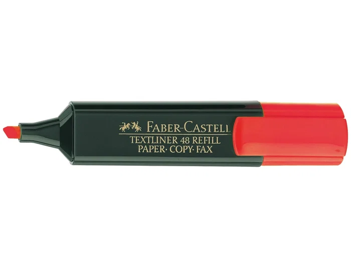 Faber castell Rotulador Textliner 48 Fluorescente Rojo Trazo 1.2-5 mm