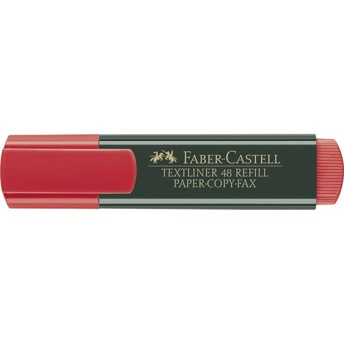 Faber Castell Textliner 48 Marcador Fluorescente Rojo (Set de 10)