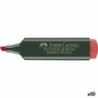 Faber Castell Textliner 48 Marcador Fluorescente Rojo (Set de 10)