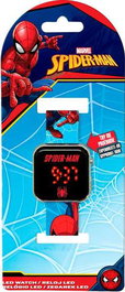 Kids Euroswan Reloj Digital LED de Spider-Man para Niño con Luz, Edad Recomendada 6+ Años
