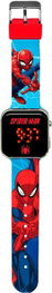Kids Euroswan Reloj Digital LED de Spider-Man para Niño con Luz, Edad Recomendada 6+ Años