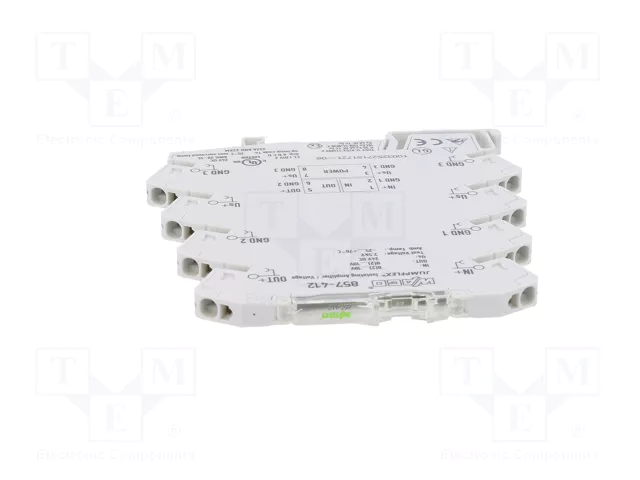 WAGO Transductor separador de señal y amplificador para raíl DIN