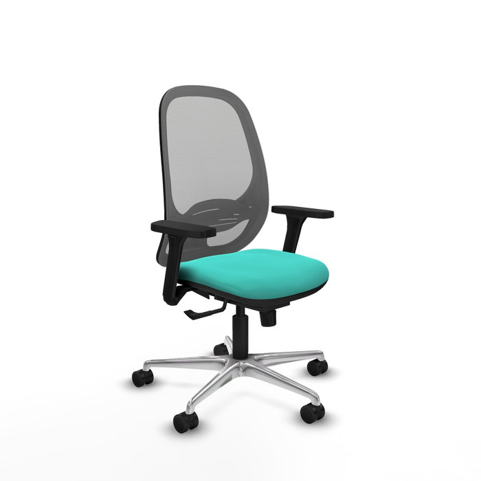 PIQUERAS Y CRESPO Silla de oficina Cilanco Sincro Turquesa y Gris PIQUERAS Y CRESPO Silla de oficina Cilanco Sincro Turquesa y Gris
