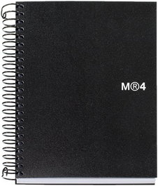 Bloc Miquelrius The Original Notebook 4 Micro.Tapa Pp A6 140H 70G Cuadric.5X5 Negro (Set de 5)