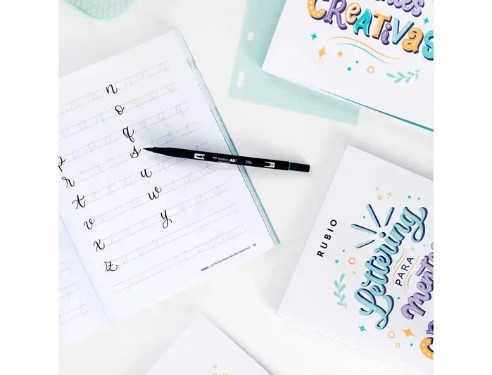 Rubio Cuaderno Lettering para Mentes Creativas Caligrafías 11x264x204 mm