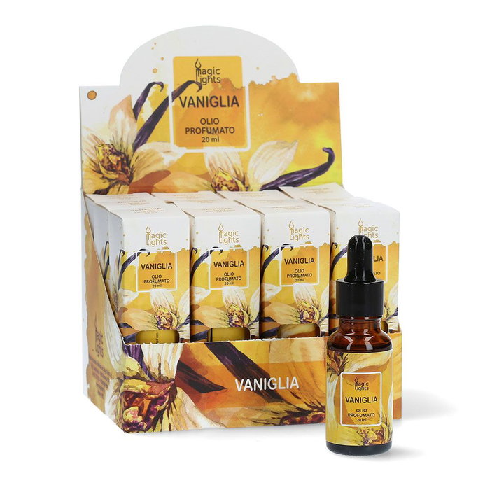 Magic Lights Aceite esencial aromático de vainilla para relajación, masajes y ambientador natural, 20 ml