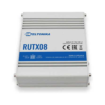 Teltonika RUTX08 Router Industrial Ethernet VPN Teltonika RUTX08 Router Industrial Ethernet VPN