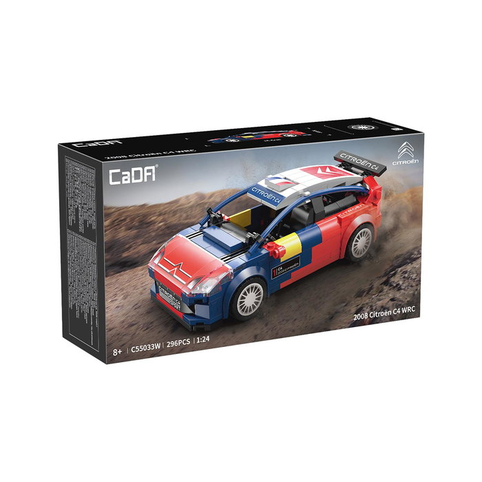 DEQUBE Citroen C4 Wrc 2008 C55033W Modelo a Escala 1:24 Coleccionable con Licencia Oficial CADA