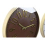 DKD Home Decor Pack de 2 Relojes de Pared Silenciosos PVC 45x45 cm Surtidos