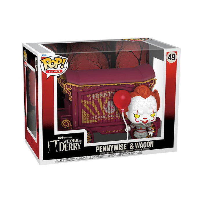 Funko POP! Town IT Welcome to Derry Pennywise & Wagon