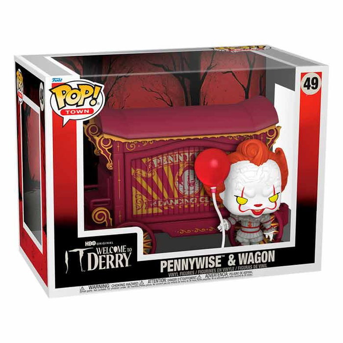 Funko POP! Town IT Welcome to Derry Pennywise & Wagon
