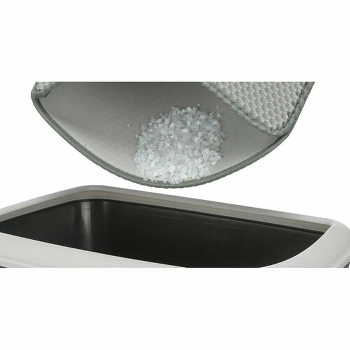 Alfombra para Arenero de Gatos Trixie Gris Goma Eva 40 × 55 cm