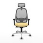PIQUERAS Y CRESPO Silla de oficina Cilanco con mecanismo Sincro, Crema y Gris