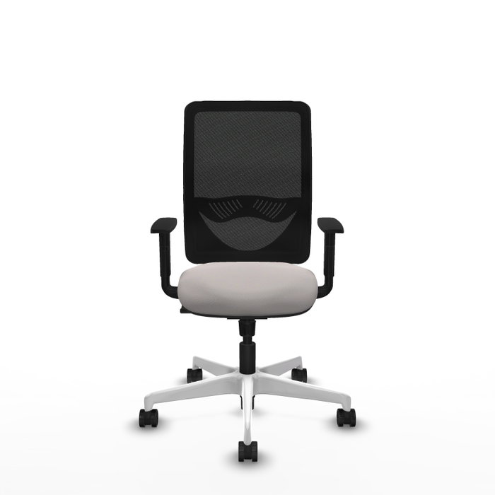PIQUERAS Y CRESPO Silla de oficina Zulema con mecanismo Sincro, Blanco y Negro PIQUERAS Y CRESPO Silla de oficina Zulema con mecanismo Sincro, Blanco y Negro