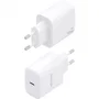 Aisens Cargador Pared GaN A110-0969, 1xUSB Tipo-C, 45W, Blanco, Carga Rápida Portátiles y Móviles