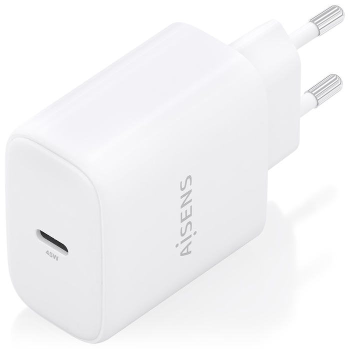 Aisens Cargador GaN A110-0969 USB-C 45W Blanco