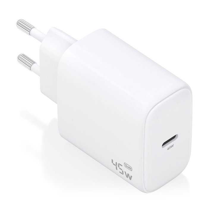 Aisens Cargador GaN A110-0969 USB-C 45W Blanco