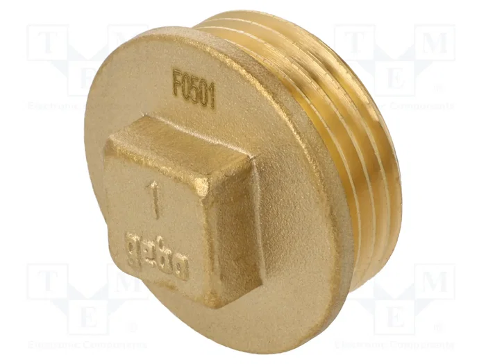 GEBO Tapón con Collarín de Latón CW617N G 1'' Externo GEBO Tapón con Collarín de Latón CW617N G 1'' Externo