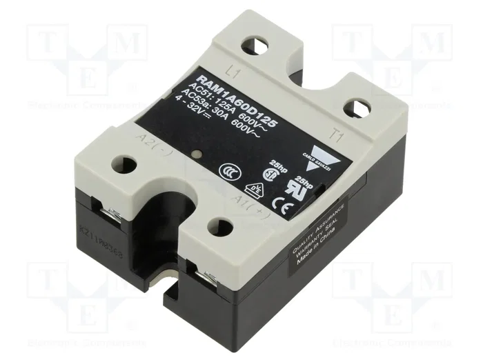 CARLO GAVAZZI RAM1A Relé de semiconductor 125A 42-660VAC CARLO GAVAZZI RAM1A Relé de semiconductor 125A 42-660VAC