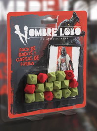 NOSOLOROL JUEGO DE DADOS Y CARTAS DE FORMA. HOMBRE LOBO EL APOCALIPSIS