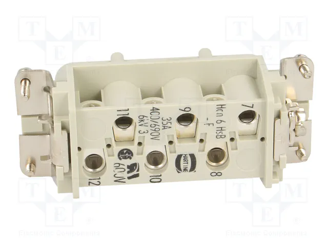 HARTING Han® HsB Plantilla de Contacto Hembra 6 Pos.