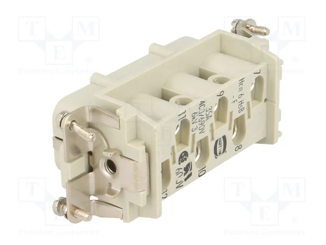 HARTING Han® HsB Plantilla de Contacto Hembra 6 Pos.