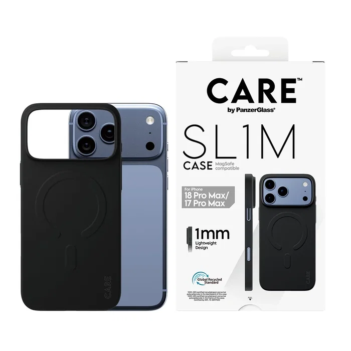 PanzerGlass CARE™ SL1M Case MagSafe para iPhone 17 Pro Max y 18 Pro Max, Negro PanzerGlass CARE™ SL1M Case MagSafe para iPhone 17 Pro Max y 18 Pro Max, Negro