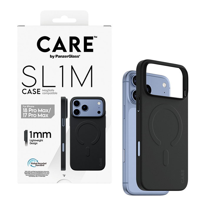 PanzerGlass CARE by PanzerGlass SL1M Case para iPhone 17 Pro Max con MagSafe, Negro