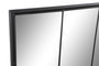 DKD Home Decor Anxi Espejo Loft Negro Hierro Cristal Espejo 2 x 180 x 90 cm