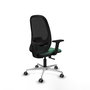 PIQUERAS Y CRESPO Silla de oficina Cilanco con mecanismo Sincro Verde esmeralda