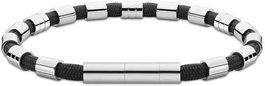 Police Pulsera de Acero Inoxidable Gris para Hombre