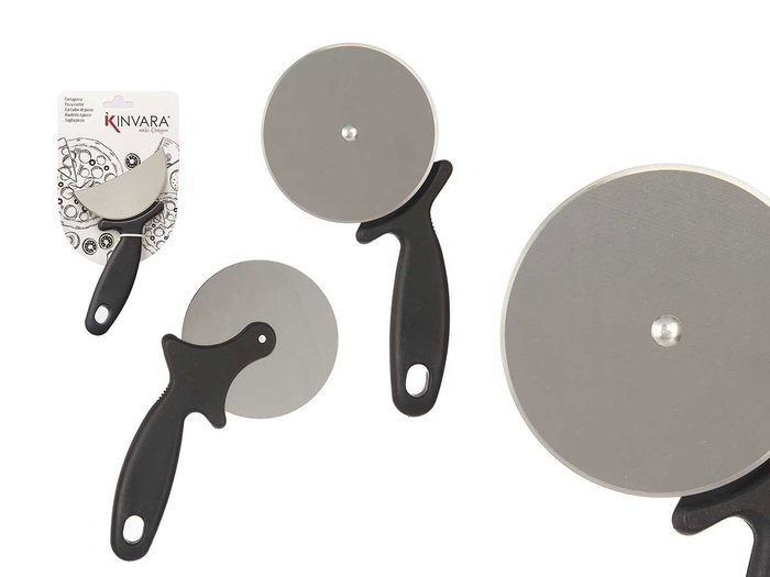 Kinvara Cortapizza Cocina Grande Negro Plástico y Metal 20x2x10 cm (Set de 12) Kinvara Cortapizza Cocina Grande Negro Plástico y Metal 20x2x10 cm (Set de 12)