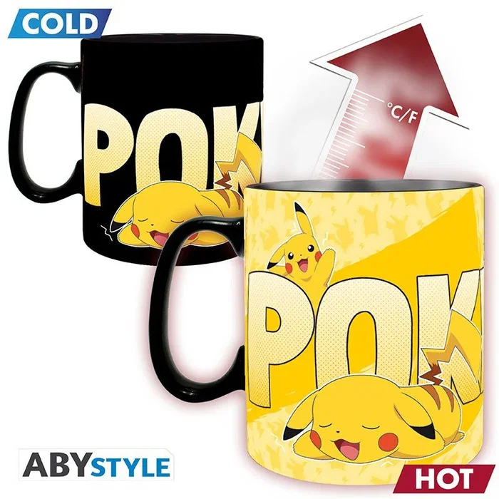 Abystyle Taza Pokémon Pikachu Termocambiable 460 ml
