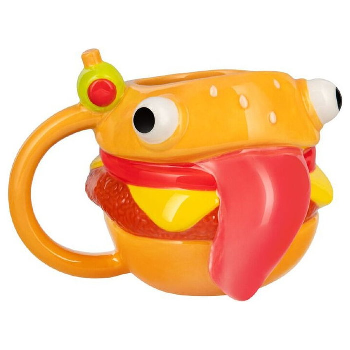 PALADONE Taza 3D Durrr Burguer Fortnite de Cerámica, 450ml