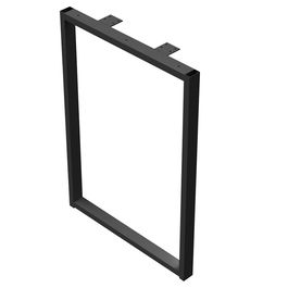 HERRAJES ALK Pata Metal H720 Acabado Negro Acero 524x720 mm