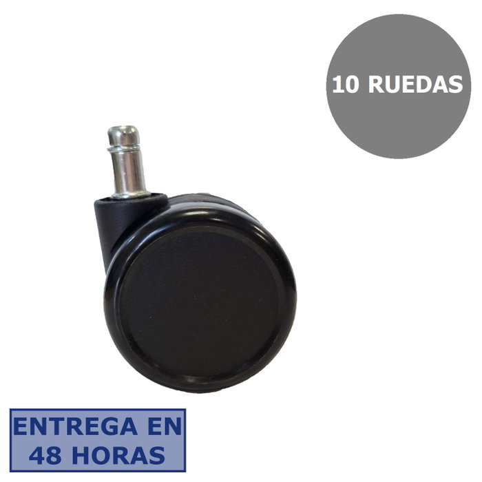 PIQUERAS Y CRESPO Kit de 10 ruedas de nailon 65 mm