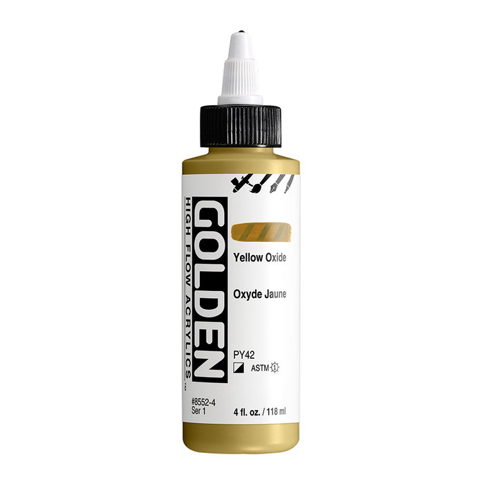 Golden High Flow Colores Acrílicos Óxido Amarillo 118 ml Golden High Flow Colores Acrílicos Óxido Amarillo 118 ml