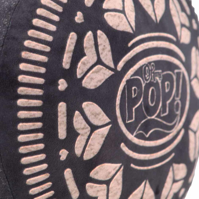 Oh My Pop Cojín Grande Black Cookie Marrón 34 x 38 x 12 cm