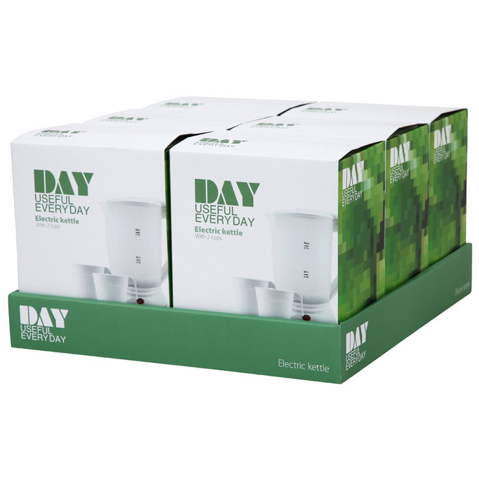 Hervidor Agua 500 Ml Con 2 Mugs Day Hervidor Agua 500 Ml Con 2 Mugs Day