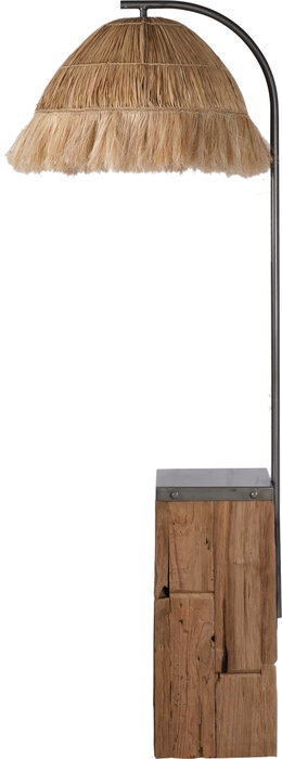DKD Home Decor Lámpara de Pie de Teca y Hierro Hecha a Mano DKD Home Decor Lámpara de Pie de Teca y Hierro Hecha a Mano