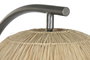 DKD Home Decor Lámpara de Pie de Teca y Hierro Hecha a Mano