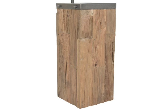DKD Home Decor Lámpara de Pie de Teca y Hierro Hecha a Mano DKD Home Decor Lámpara de Pie de Teca y Hierro Hecha a Mano