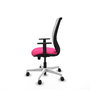 PIQUERAS Y CRESPO Silla de oficina Zulema Rosa y Blanca con mecanismo Sincro/Traslack